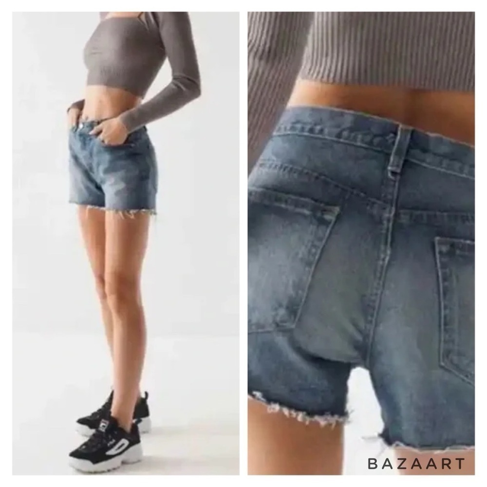 NWT BDG Urban Outfitters Embroidered Low Rise Boyfriend Shorts Size 24 - Picture 6 of 16